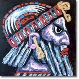 painting entitled 'Warrior #10', from 1981