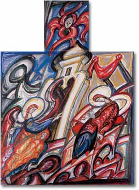 painting entitled 'Annunciation (St. Luke 1:26-38)', from 1995