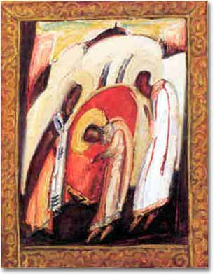 painting entitled 'From the Life of St. Nicholas', from 1991