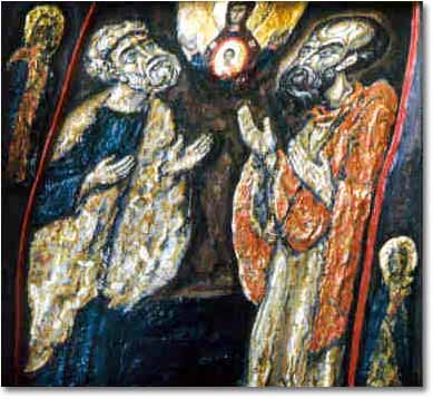 painting entitled 'Judeo-Christian Apostles Simon-Peter and Saul-Paul', from 1995