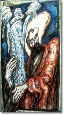 painting entitled 'Judeo Christian Apostle Saul-Paul with Torah', from 1995