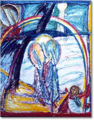 painting entitled 'The Temptation (St. Matthew 4:1-11)', from 1987