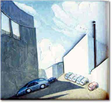 painting entitled 'Lonely Street in San Francisco (Empty Street)', from 1986