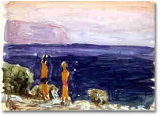 painting entitled 'Two Bathers, Black Sea', from 1963