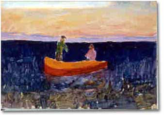 painting entitled 'Two Fishermen, Black Sea', from 1963