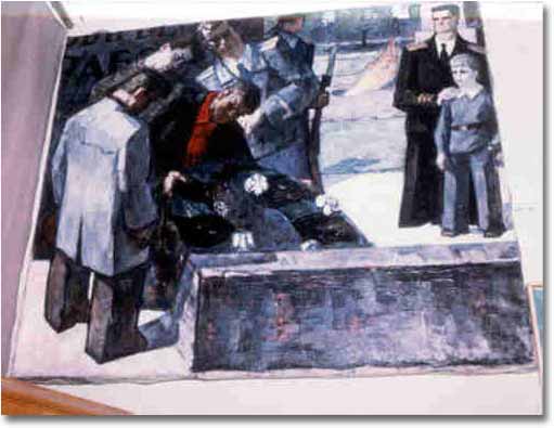 painting entitled 'Laying the Wreaths on the Fields of Mars', from 1958