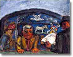 painting entitled 'The Shooting Gallery', from 1967