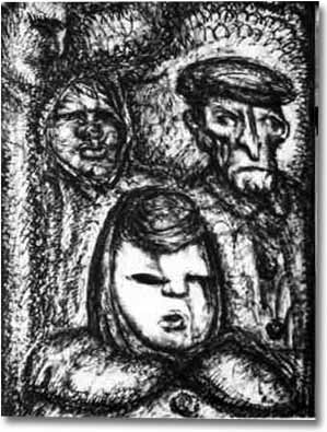 painting entitled 'People', from 1964