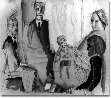painting entitled 'Family Matter', from 1967