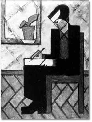 painting entitled 'Geometric Self-portrait', from 1958