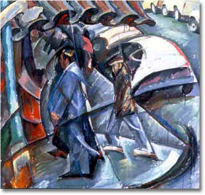 painting entitled 'Grant Avenue at Washington Street', from 1986