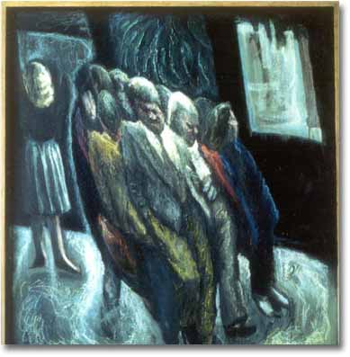 painting entitled 'Slanted Figures', from 1986