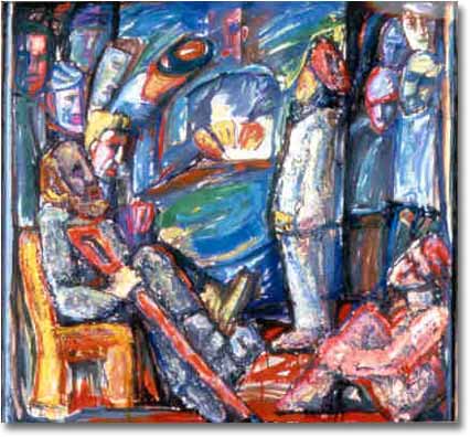 painting entitled 'Welfare Department', from 1987