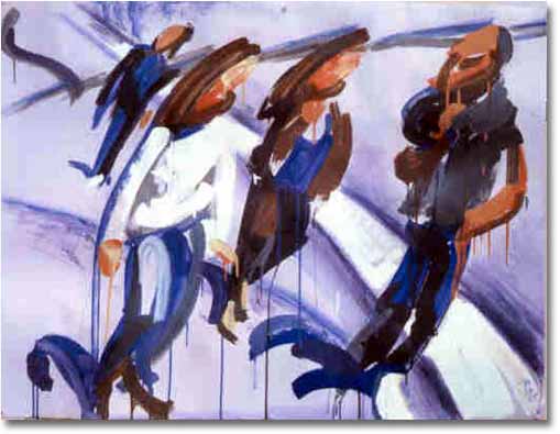 painting entitled 'Four Figures', from 1988