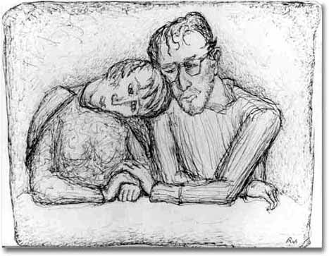 painting entitled 'Artist and His Wife, Couple (several variations)', from 1965