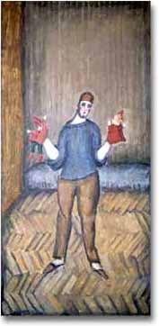 painting entitled 'Puppets Actor', from 1966
